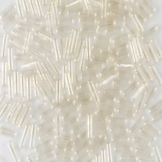 Transparent Color White Color Separated Empty Gelatin Capsules 