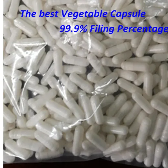 Pharmaceutical Packaging HPMC Empty Vegetable Capsule Shell (99.9% Filling Percentage) 